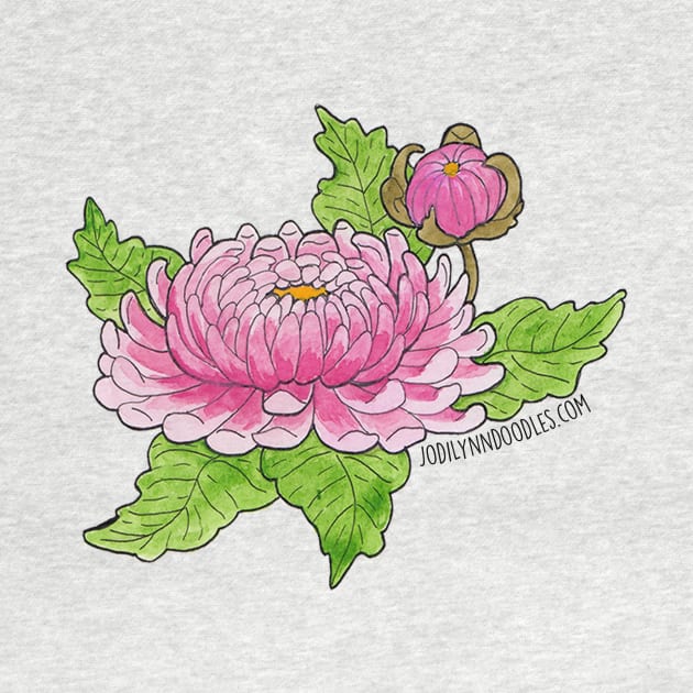 November Birth Flower Chrysanthemum by JodiLynnDoodles